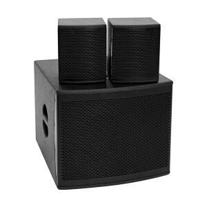 Omnitronic Set MOLLY-12A Subwoofer active + 2x MOLLY-6 Top 8 ohms, black TILBUD Image