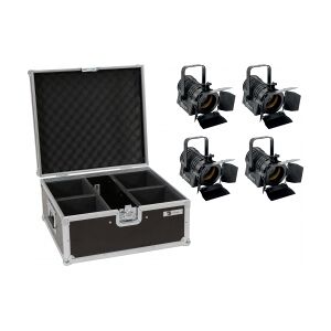 EuroLite Set 4x LED THA-20PC TRC Theater-Spot bk + Case TILBUD NU Image