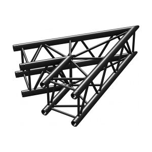 P30-C19 Truss 2-vejs hjørne 45º Sort TILBUD NU Image