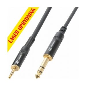 Kabel "god kvalitet" 3.5mm Stereo Jack til 6.3mm Stereo Jack, sort 3 stereoanlæg Image