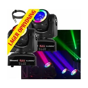 2 stk. BeamZ Illusion Moving Head 60W LED inkl. DMX kabler - Pakketilbud TILBUD Image