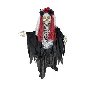 Halloween Dekoration, Animeret Figur Med Lys- og Lydeffekter, Knoglekvinden La C Image