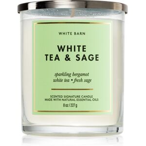 Bath & Body Works White Tea & Sage duftlys 227 g Image