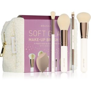 BrushArt Basic Soft Glam make-up brush set børstesæt med pose Image