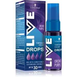 Schwarzkopf LIVE Drops Midlertidig farvet hårskygge Skygge Orchid Purple 30 ml Image