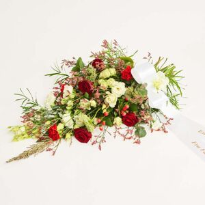 Interflora Bårebuket i klassisk stil med bånd Image
