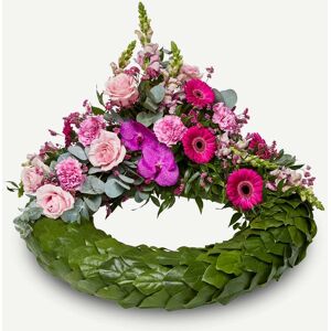 Interflora Krans med dekoration i klassisk stil - pink Image