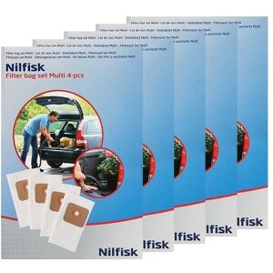 5 PAKKER Nilfisk Multi 20 og Multi 30 Inox støvsugerposer - 107402336 Image