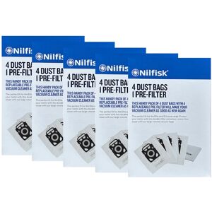 5 PAKKER NILFISK ELITE Støvsugerposer - Original - Tilbud Image