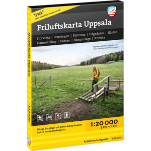 Calazo förlag Friluftskarta Uppsala 1:20 000 NoColour, OneSize Image