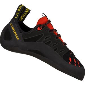 La Sportiva Unisex Tarantulace Climbing Shoes Black/Poppy, 45.5 Image