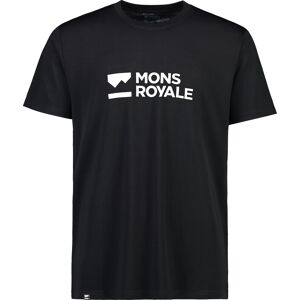 Mons Royale Men's Icon Merino Air-Con T-Shirt Black, S Image