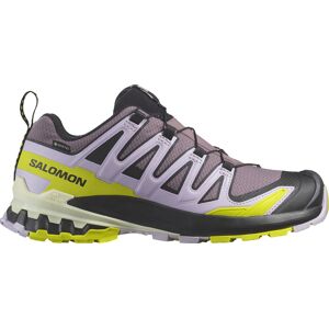 Salomon Women's XA Pro 3D V9 GORE-TEX Moonscape/Orchid Petal/Sulphur Spring, Moonscape / Orchid Petal / Sulphur Spring, 38 2/3 Image