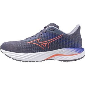 Mizuno Women's Wave Inspire 21 Blue Granite/Striking Coral/Iris Bloom, 40 Image