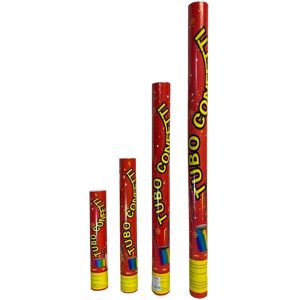 Ninguno Maxia Market Cañón de confeti Tubo Confetti para fiesta celebraciones multicolor metal metalico 27 - 77 cm Image