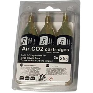 Ninguno BICISUPPORT   Cartucho De CO2 25grs  3uds  - Pack de 3 cartuchos de CO2 BICISUPPORT de 25 gramos Image