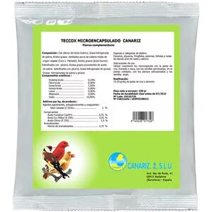 Teccox para Aves CANARIZ Anticodicios Natural en Polvo Microencapsulado 250 gr Image