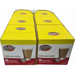 Ninguno Cafe con leche Kfetea 6 cajas de 16 capsulas compatibles Dolce Gusto Image