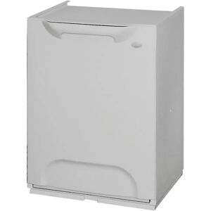 Ninguno Papelera reciclaje en polipropileno color gris, con depósito 20 L en el interior Image
