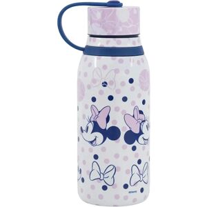 Ninguno Stor Botella de agua infantil térmica de acero inoxidable de 330 ml con tapón con correa de Minnie Mouse Image