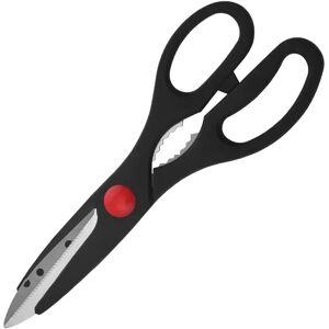Ninguno STARLEY-Set de 3 Tijeras de cocina,Acero Inoxidable,Multifunción para pescado ,carne, pollo, verduras,21cm,Color Negro/Gris Image