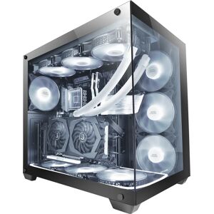 Mars Gaming MCV4, Torre Gaming Custom XXL E-ATX, Ventana Cristal Templado Lateral y Frontal Sin Marco, Estructura Modular Doble Cámara, Caja PC Gaming Negro, Rosa o Blanco Image