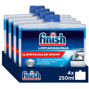 Finish Limpiamáquinas Lavavajillas, Lote 4 Unidades, limpiador lavavajillas, elimina cal y grasa, Regular Image