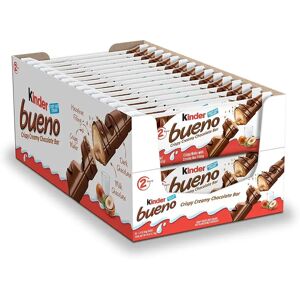 Kinder-izado Kinder Bueno Chocolate con leche y crema de avellanas 1caja de 30*43g total  60 barras de chocolate Image