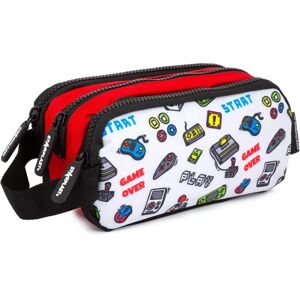Ninguno Starplast Estuche 3 Cremalleras - 3 Compartimentos, Amplio, Cierre Cremallera, con Asa, Multiuso, Gran Capacidad, Porta Todo, para Uso Escolar, niño, niña, unisex, actual, donuts, juegos, palmera, Image