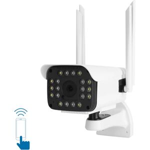 Aigostar Cámaras de Vigilancia Exterior/Interior 1080P Cámara de Seguridad 2.4GHz WIFI Doble Antena  PTZ Cámara de bala,, Visión Nocturna, Detección de Movimiento IP66 Image