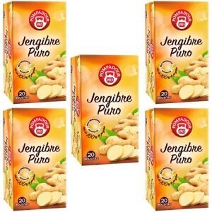Ninguno 5 cajas de Jengibre Puro, 20 infusiones Pompadour 8412900708764 Image