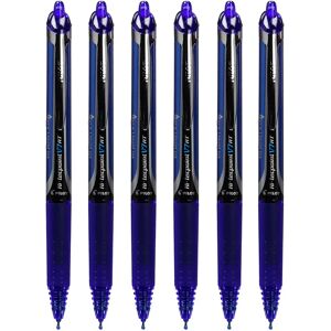 Ninguno Pilot Hi-Tecpoint V7 Retráctil Bolígrafo Roller Punta Aguja 0,7mm Tinta Líquida Azul (Pack de 6) Image