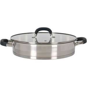 Quttin - Cacerola Baja Colección Heleom, 28cm, Acero Inoxidable, 4.3L - Aptas para Inducción y Todas las Cocinas - Alta Durabilidad y Resistencia al Calor - Diseño Ergonómico Image