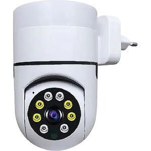 Ninguno Cámaras de Vigilancia WiFi Wireless 1080P LED Night Light Detección de Movimiento para Vigilancia  (Enchufe de la UE)360° Camara Wifi De Seguridad Monitor Para Casas Sensor Movimiento Audio Noche Image