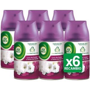 Air Wick -Freshmatic Max Ambientador de Recambio Duplo Lirio de Luna y Satén de Seda - 6 unidades Image