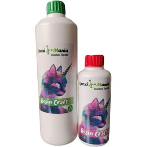 Ninguno Resina Epoxi resin craft de Epoximania trasparente y de alto brillo 500gramos A+B. Image