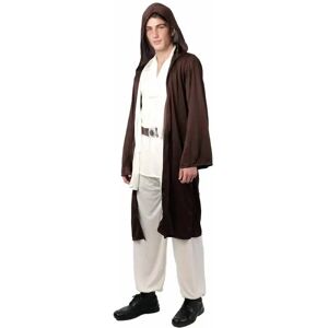 Ninguno Kebedo Moda Disfraz de Jedi Medieval para Hombre, Traje Camiseta, Pantalón y Capa con Capucha Marrón Survivor Uniforme de Caballero Jedi Carnaval, Fiesta Halloween, Cosplay para Hombre Adulto Talla Image