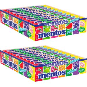 Ninguno Deliex - Mentos Rainbow, Caramelo Masticable 40 unidades de 38 gr, caramelos redondos masticables de una crujiente capa exterior y un interior blando (2, Rainbow) Image