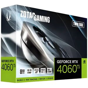 Vga zotac rtx 4060 ti twin edge ,nv,rtx4060ti,gddr6,8gb,128bit,hdmi+3dp,3 ventiladores (zt-d40610e-10m) Image
