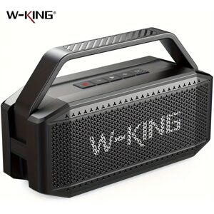 W-KING Altavoz Bluetooth de graves profundos de 100W pico 60W RMS, altavoces Bluetooth portátiles impermeables IPX6 inalámbricos con subwoofer Image