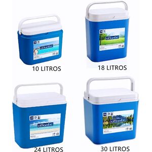Ninguno Nevera Portátil Térmica Azul y Blanco Polipropileno Ideal Para Actividades al Aire Libre en el Jardín Camping Barbacoas Pisicna Playa Capacidad 10/18/24/30Litros Image
