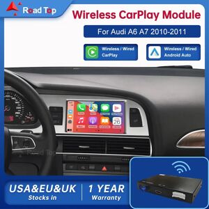 Road Top inalámbrico Android Auto para Audi Car A6 C6 3G MMI 2010-2011 interfaz Carplay Mirror Link Air Play Image