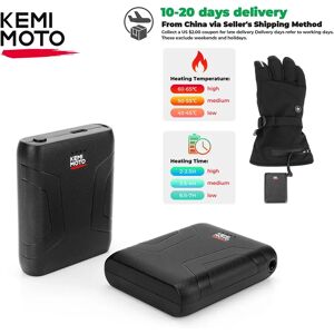 KEMIMOTO batería recargable para guantes calefactables plantilla calentada calcetín esquí guantes calefactores eléctricos 7,4 V 2500mAh 2 uds Image