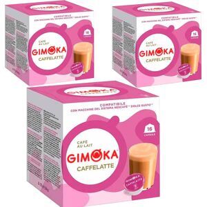3 cajas de Café con Leche Gimoka compatible Dolce Gusto 16 cápsulas Image