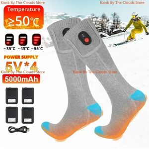 Other Calcetines térmicos con batería de 5000mAh, calentador térmico recargable por USB, calcetines térmicos para esquiar, deportes de esquí al aire libre de invierno, calcetines con aislamiento térmico Image