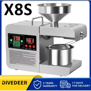 Prensa de aceite inteligente DIVEDEER, máquina automática de extracción de aceite frío y caliente de acero inoxidable para el hogar, Control de temperatura de sésamo Image