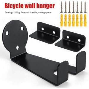 Ninguno Soporte de hierro para bicicleta, gancho de montaje en pared para bicicleta, estante de exhibición de almacenamiento de pared para bicicleta de alta resistencia, accesorios para ciclismo de montaña Image