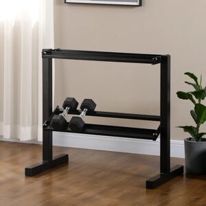 Other SPORTNOW Estante para Mancuernas de 2 Niveles Soporte de Almacenamiento para Mancuernas de Acero para Gimnasio en Casa Carga Image