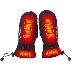 ALLOYSEED Guantes calefactores eléctricos con carga USB, guantes calentadores de manos a prueba de frío, 3 velocidades de temperatura para escalada, senderismo y ciclismo Image