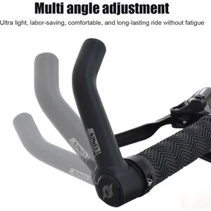 JOCESTYLE Barra de agarre ajustable para bicicleta, mango auxiliar para cuerno de conducción, manillares para aliviar la fatiga, accesorios para bicicleta, 1 par Image
